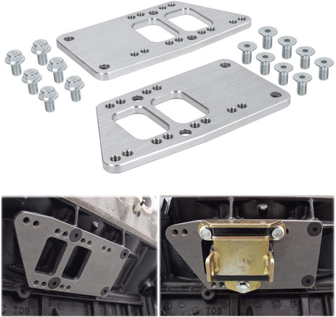 for LS Swap Motor Mounts Adapter Plates LS Conversion Adjustable Universal Swap Bracket Small Block for LS1 LS3 LS2 LQ4 LQ9 LS6 L92 L99 L33 LR4 Billet 551628 for SBC Vehicle to LS Engine
