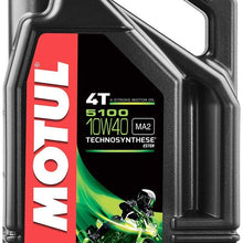 Motul 104068 5100 10W-40 4T Synthetic Blend Engine Oil, 4-Liters