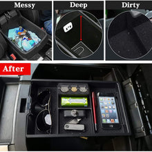 Jaronx for Dodge RAM Center Console Organizer, Console Storage Box for Dodge RAM 1500 (2009-2018) and RAM 2500/3500 (2010-2018),Armrest Organizer Tray + Coin Holder (Full Console w/Bucket Seats ONLY)