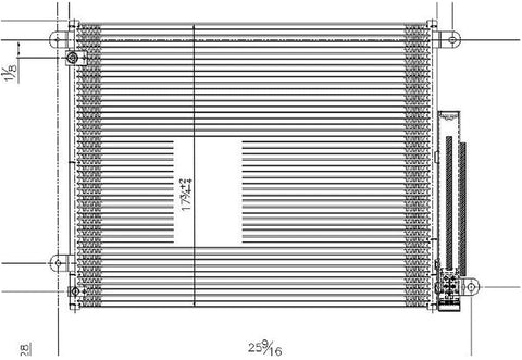 OE Replacement A/C Condenser HONDA CIVIC COUPE 2016 (Partslink HO3030164)