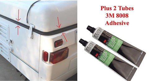 1997-2003 Coleman Fleetwood Roof Seal 41' Rubber Gasket Popup Tent Trailer Plus 3M Super Weatherstrip