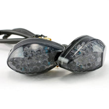 TST Industries LED Front Flushmount Turn Signals and 3-2 Harness Converter for Honda Grom 2014 2015 2016 2017 2018 - Smoke Lens