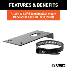 CURT 58520 Vehicle-Side Trailer Wiring Harness Mounting Bracket for 7-Pin USCAR Factory Socket on Ford, GM or Nissan