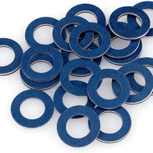 20PCS Oil Drain Plug Gasket, Aluminum Engine Oil Drain Plug Gasket Crush washer Assortment Seals Part 90430-12031 for Toyota Parus Tundra