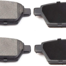 AUTOMUTO Ceramic Discs Brake Pads Kits, Rear 4pcs Disc Brakes Pads Set Fit for 06-12 Ford Fusion, 07-12 Lincoln MKZ, 06 Lincoln Zephyr, 06-13 Mazda 6, 06-11 Mercury Milan