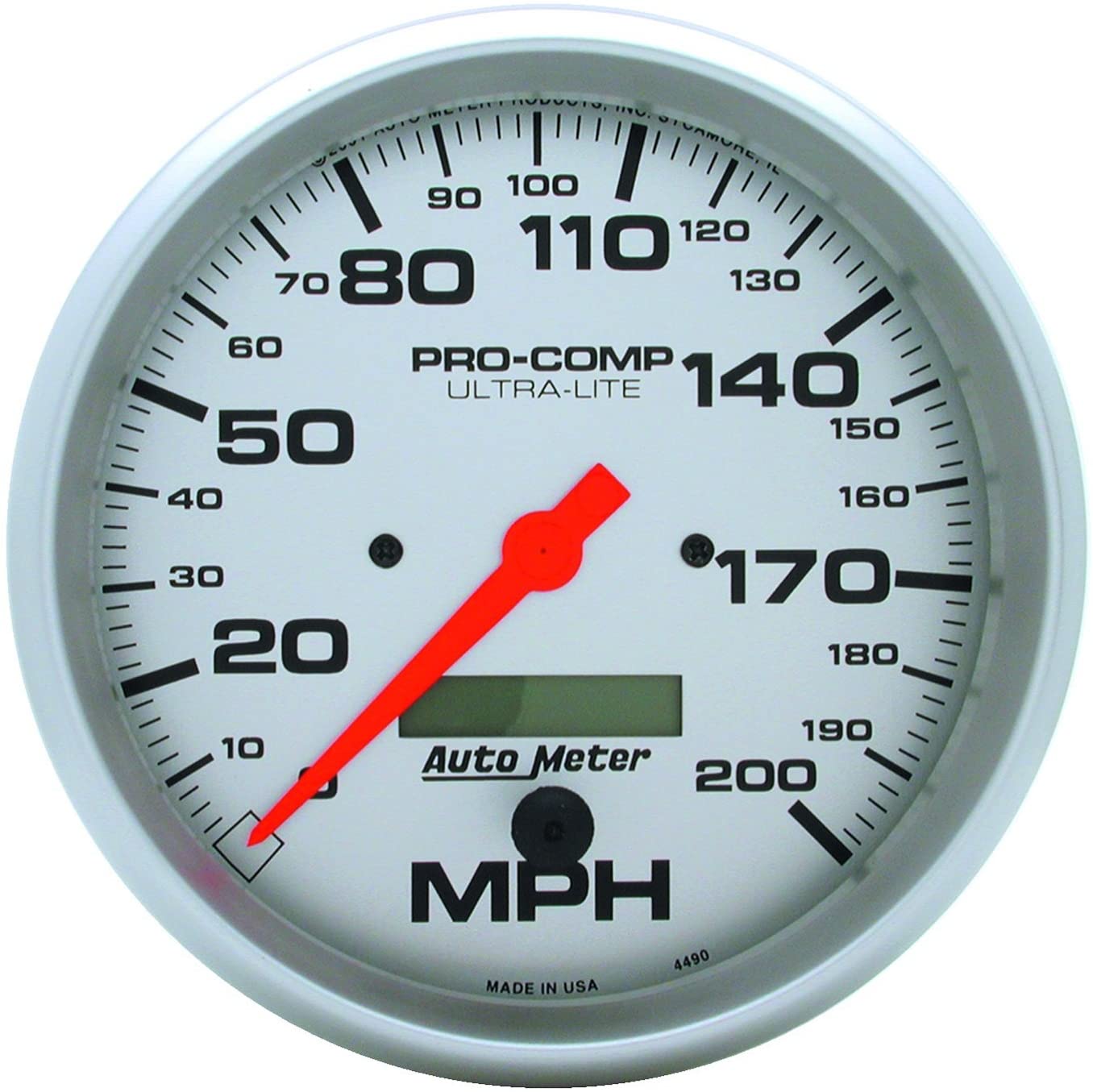 Auto Meter 4490 Ultra-Lite In-Dash Electric Speedometer