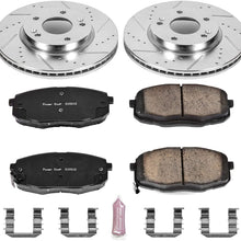 Power Stop K6946 Front Brake Kit with Drilled/Slotted Brake Rotors and Z23 Evolution Ceramic Brake Pads