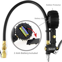 AstroAI ATG250 Digital Tire Inflator with Pressure Gauge, 250 PSI Air Chuck and Compressor Accessories Heavy Duty with Rubber Hose and Quick Connect Coupler for 0.1 Display Resolution