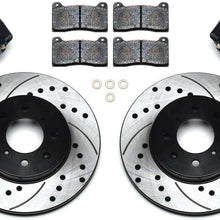 Wilwood 140-12996-D Brake Kit with Drilled Rotors, Black, Front