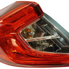 Tail Light Lamp Rear LH Driver Side for Honda Civic 4 Door Sedan Brand