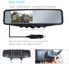 Wireless Backup Camera System, IP69K Waterproof Wireless License Plate Rear View Camera, Night Vision and 4.3’’ Wireless Mirror Monitor for Cars, Trailer, RV, Pickup Trucks, Cargo Vans, etc.