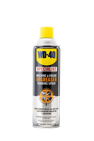 WD-40 Specialist Machine & Engine Degreaser Foaming Spray, 18 OZ [4-Pack]