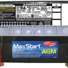 Delphi BU9078DT MaxStart AGM Premium Automotive Battery, Group Size 78DT (Dual Terminal)