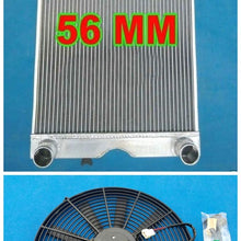 56MM Aluminum Radiator+Fan For Ford 2N / 8N / 9N Tractor W/Flathead V8 Engine MT