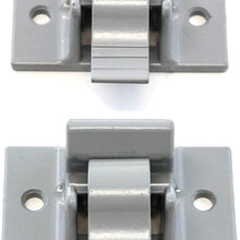 Red Hound Auto Mounting Brackets (2) Compatible with Dometic Sunchaser Lower Awning Arm Bottom Replacement Gray RV Camper Trailer