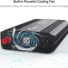 HAITRAL Power Inverter 3000W Modified Sine Wave Inverter 3000 Watt 12 Volt DC to 110 Volt AC Converter with Three Intelligent Temperature Control Fans