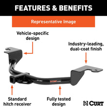 CURT 11174 Class 1 Trailer Hitch, 1-1/4-Inch Receiver, Select BMW Vehicles