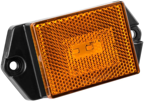 Lumitronics Reflector/Clearance LED Marker Light w/Ear Mount (Amber Lens)