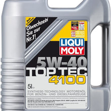 Liquimoly 2330 5W-40 Top Tec 4100 Motor Oil, 5 L, 4 Pack