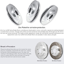 Full Kit PBR AXXIS Silver Drill/Slot Brake Rotors + Deluxe Advanced Ceramic Pads