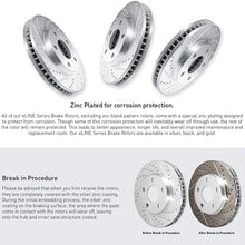 For 2013-2015 Mazda CX-5 Front Rear Drill/Slot Brake Rotors Kit + Ceramic Brake Pads