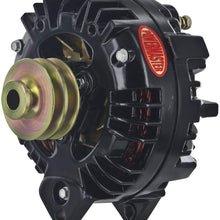 Powermaster 575091 Alternator (Chrysler Black 100A 2V Pulley Squareback 1-Wire), 1 Pack