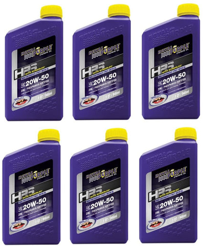 Royal Purple 31250 HPS Street Synthetic Motor Oil 20W50 Pack of 6 Quarts