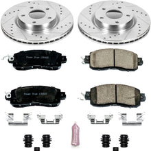 Power Stop K6494 Front Brake Kit with Drilled/Slotted Brake Rotors and Z23 Evolution Ceramic Brake Pads