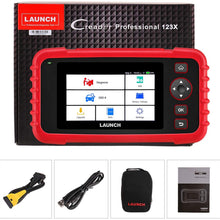 LAUNCH OBD2 Scanner CRP123X Automotive Car Code Reader Scan Tool for ABS SRS Transmission Engine Diagnostic Tool with Battery Test, Android 7.0 Based, 5.0” Touchscreen, AutoVIN, Wi-Fi Free Updates