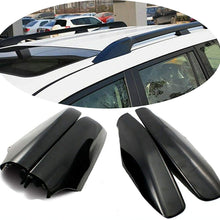 ABS Roof Rack Bar Rail End Protection Cover Shell for Toyota Land Cruiser Prado Fj120 2003 2006 2007 2008 2009 4PCS Waterproof Protection Apply to Auto Cars