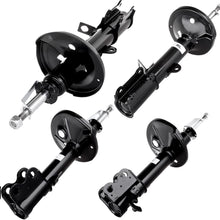 ANGLEWIDE Front Rear Auto Shocks Absorber Stuts Fits 1998 1999 2000 2001 2002 Chevrolet Prizm,1992-1997 Geo Prizm,1993-2002 Toyota Corolla 4x with 333236 333237 234059 234060
