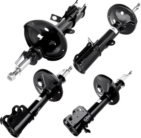 Strutstore Shocks Absorber Front Rear Bare Struts fit for 1998-2002 Chevy Prizm 1992-1997 Geo Prizm 1993-2002 Toyota Corolla 333236 333237 234059 234060 Set of 4