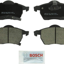 Bosch BC819 QuietCast Premium Ceramic Disc Brake Pad Set For Select Saab 9-3, 9-5; Saturn L100, L200, L300, LS, LS1, LS2, LW1, LW2, LW200, LW300; Volkswagen Passat; Front