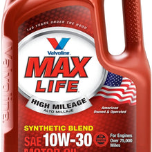 Valvoline High Mileage with MaxLife Technology 10W-30 Synthetic Blend Motor Oil - 5qt (Case of 3) (779462-3PK)