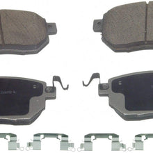 Wagner ThermoQuiet QC969 Ceramic Disc Pad Set With Installation Hardware, Front