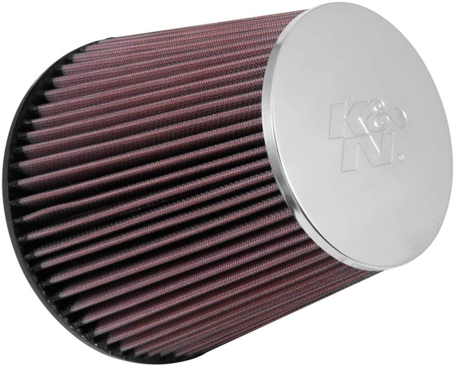 K&N Universal Clamp-On Air Filter: High Performance, Premium, Washable, Replacement Filter: Flange Diameter: 3.875 In, Filter Height: 7 In, Flange Length: 1.5 In, Shape: Round Tapered, RF-1029