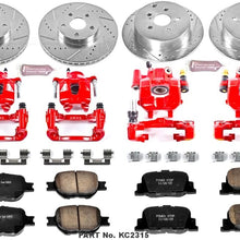 Power Stop KC2315 1-Click Performance Brake Kit with Caliper, Front & Rear