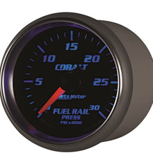 Auto Meter 6186 Cobalt 2-1/16" 0-30000 PSI Full Sweep Electric Diesel Fuel Rail Pressure Gauge
