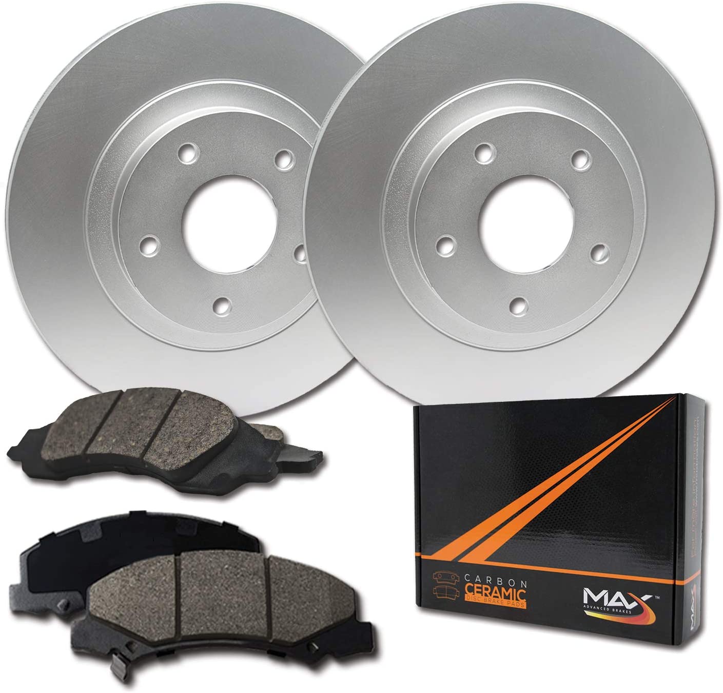 [Front] Max Brakes Geomet OE Rotors with Carbon Ceramic Pads KT010961