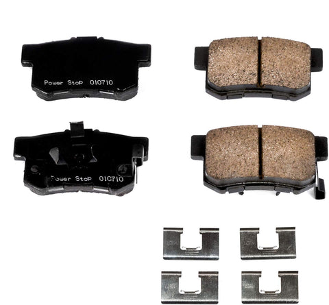 Power Stop 17-1086, Z17 Rear Ceramic Brake Pads with Hardware