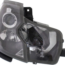 Headlight Assembly Compatible with 2003-2007 Cadillac CTS HID with HID Kit Passenger and Driver Side