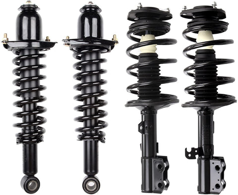 ECCPP Complete Struts Spring Assembly Front Rear Struts Shock Absorber Fit for 2003 2004 2005 2006 2007 2008 Toyota Corolla Set of 4