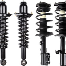 ECCPP Complete Strut Assembly Shock Absorber for 2003 2004 2005 2006 2007 2008 Toyota Corolla (Front and Rear Pair)