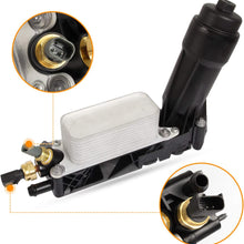 68105583AF Engine Oil Cooler Filter Housing Adapter | Compatible With 2014-2017 Chrysler 200, 300 | Dodge Challenger, Grand Caravan | Jeep Grand Cherokee, Wrangler | Ram 3.6L V6 | Replaces 68105583AA