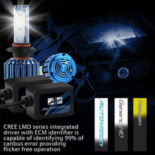 AUTOVIZION H11 LED Headlight Foglight Bulb for any H11(H8/H9/H16) Halogen Headlight Bulb upgrade to LED (1 pair, Cool White)