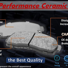 2017 for Hyundai Tucson (NOTE: GAS) Rear Premium Quality Disc Brake Rotors And Ceramic Brake Pads - (For Both Left and Right) One Year Warranty