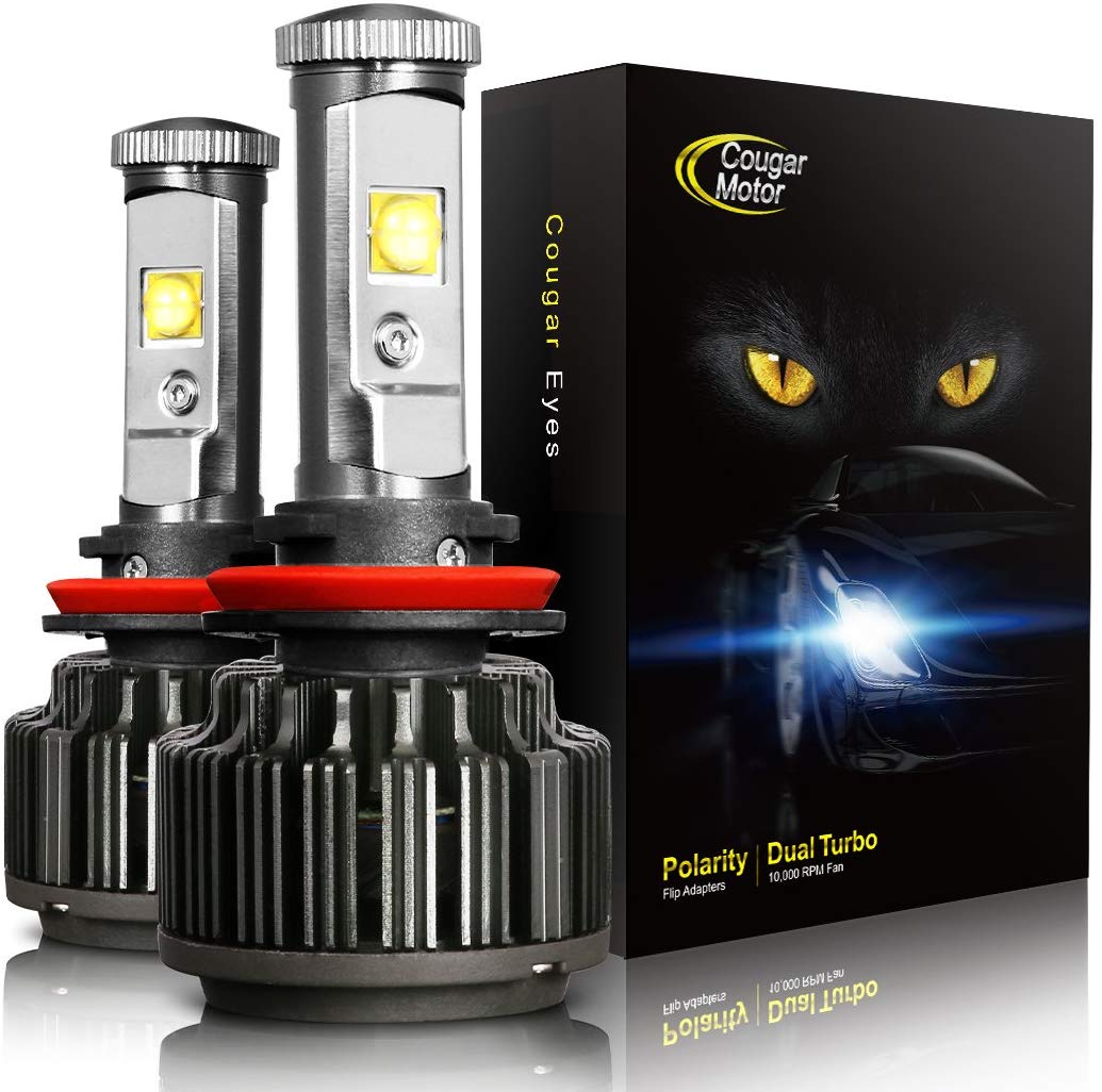 CougarMotor LED Headlight Bulbs All-in-One Conversion Kit - 9005-7,200 Lm 6000K Cool White CREE