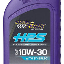 Royal Purple HPS 10W-30 Synthetic Motor Oil with Synerlec - 1 quart (Pack of 12)