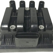 Ignition Coil Pack - Compatible with Volkswagen Golf, Jetta, Beetle 2.0L Vehicles - Replaces Part 06A905097A - Fits 2001, 2002, 2003, 2004, 2005 Models - 2001 Jetta Coil Pack, Golf 2.0 and more