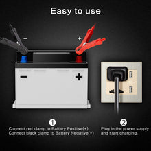 5 Amp 12V Automotive Smart Battery Charger/Maintainer for Car, Motorcycle, Lawn Mower, Boat, RV, SUV, ATV and More